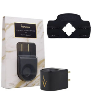 Aromatizador Matte Black+Suporte para Óleos Essenciais e Essências Black - Via Aroma