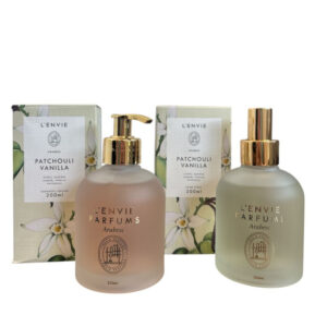 Kit Patchouli Vanilla Home Spray+Sabonete Liquido 200ml Lenvie