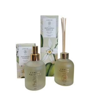 Kit Patchouli Vanilla Home Spray+Difusor De Varetas 200ml Lenvie