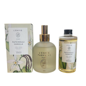 Kit Patchouli Vanilla Home Spray+Refil Do Home Spray 200ml Lenvie