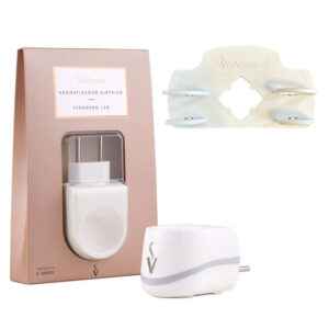 Difusor Aromatizador Elétrico Standard LED+Suporte para Óleos Essenciais e Essências White Via Aroma
