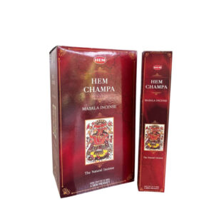 Kit 6 Incensos HEM Champa – Energia Positiva e Relaxamento