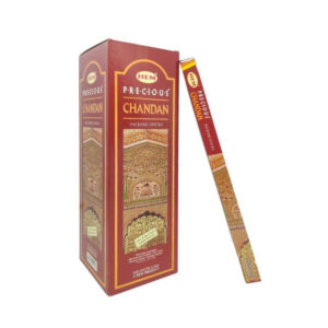 Kit 12 Incensos HEM Precious Chandan – Sândalo Indiano Tradicional