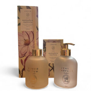 Kit Magnolia Pacifica Sabonete Liquido+Difusor De Varetas 200ml Lenvie