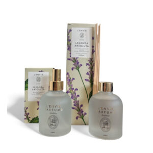 Kit Lavanda Absoluta Home Spray+Difusor De Varetas 200ml Lenvie