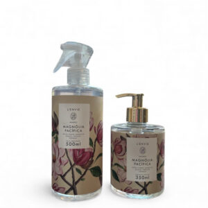 Kit Água Perfumada Magnolia Pacifica 500ml+Sabonete Liquido 350ml Lenvie