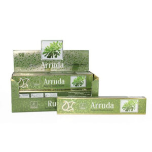 kit 2 Incenso Balaji Arruda, Incenso Indiano Massala com Ervas e Óleos Essenciais