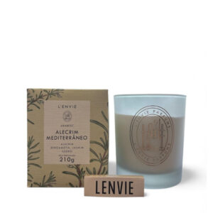 Vela Perfumada 210g Alecrim Mediterrâneo - Arabesc - Lenvie