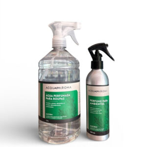 Kit Alecrim Água Perfumada 1,1L+Perfume p Ambientes 200ml Acqua Aroma