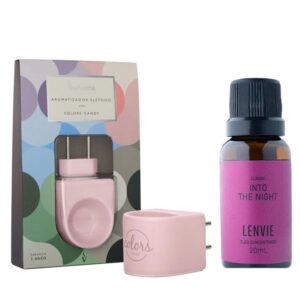 Aromatizador Elétrico Via Aroma Rosa+Oleo Into The Inght Lenvie