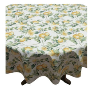 Toalha de mesa Auguri Casa Acqua Limone 2,20m