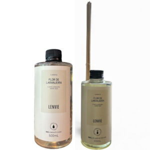 Refil Difusor + Refil Sab Líquido Flor de Laranjeira Lenvie