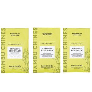 Kit 3 Envelopes Perfumados Bambu Chinês 36g