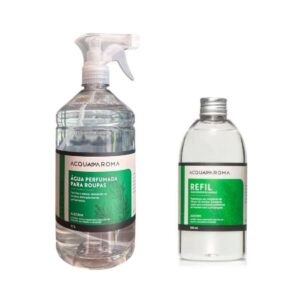 Água perfumada Alecrim 1,1 lt + Refil Difusor de Varetas Alecrim 500ml Acqua Aroma