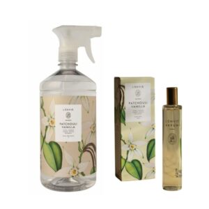 Kit Aromatizador Patchouli Vanilla Home Spray 100ml + Água Perfumada 1L Lenvie