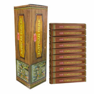 Kit c/ 12 Incensos Hem Almíscar Egípcio Duradouro 96 Varetas