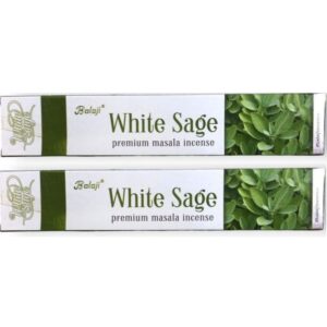 Kit c/ 2 Incensos Balaji White Sage 15g Original Aroma Relaxante Top