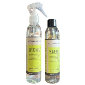 Kit Bambu Chinês Aromatizador de Lençóis + Refil Difusor de Varetas 200ml - Acqua Aroma