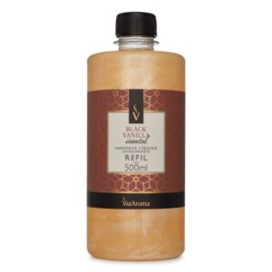 Refil 500ml Sabonete Líq. desod. Clássica Black Vanilla- Via Aroma
