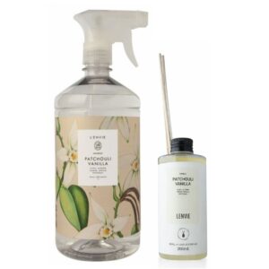 Kit Patchouli Vanilla – Água Perfumada 1L + Refil para Difusor 200ml- Lenvie