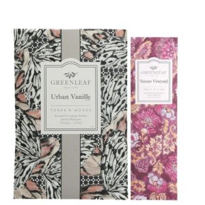 Kit 2 Sachês Perfumados Greenleaf Urban Vanille + Tuscan Vineyard