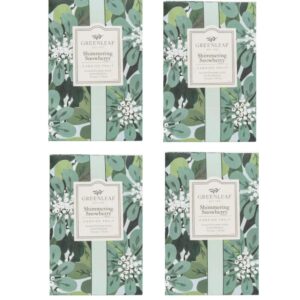 Kit c/ 4 Sachês Greenleaf Shimmering Snowberry Large