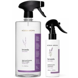 Kit Lavanda Água Perfumada 1L + Perfume p/ Ambientes 200ml