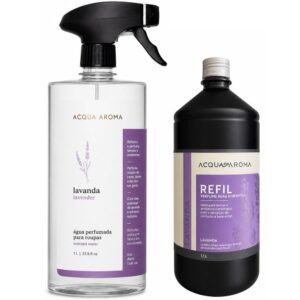 Água Perfumada para Roupas + Refil - Lavanda - Acqua Aroma