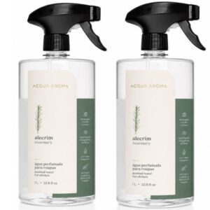 Kit c/ 2 Águas Perfumadas para Roupas Acqua Aroma 1L Alecrim