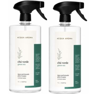 Kit c/ 2 Águas Perfumadas para Roupa Acqua Aroma 1L Chá Verde