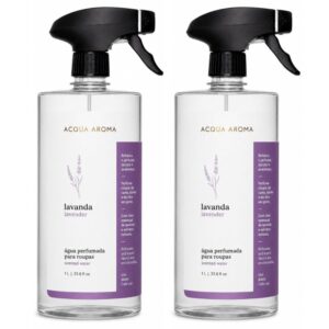 Kit c/ 2 Águas Perfumadas para Roupas Acqua Aroma 1L Lavanda