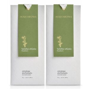 Kit com 2 Sachê Perfumado Acqua Aroma Bambu Chinês 25g
