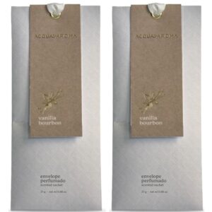 Kit com 2 Sachês Perfumado Acqua Aroma Vanilla Bourbon 25g