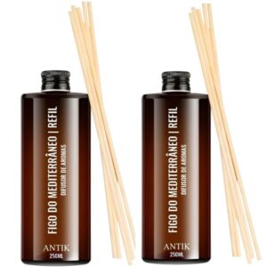 Kit c/ 2 Refil Figo do Mediterrâneo Antik 250ml+Jogo de Vareta