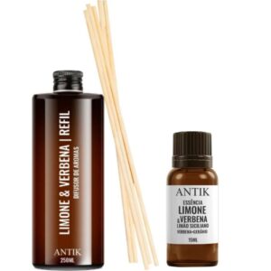 Kit Limone & Verbena Refil Difusor 250ml + Essência 15ml - Antik