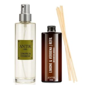 Kit Limone & Verbena Perfume p/ Roupa + Difusor de Aromas - Antik