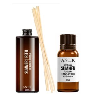 Kit Summer Refil de Difusor 250ml + Essência 15ml - Antik