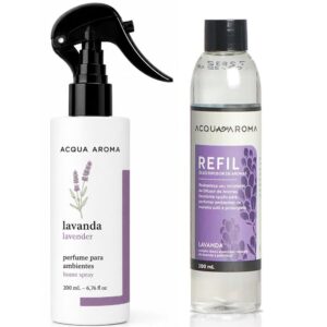 Kit Lavanda Perfume para Ambientes + Óleo Difusor de Aromas - Acqua Aroma