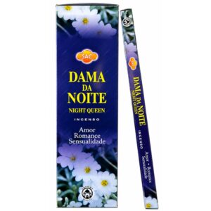 Kit 6 Incensos Dama da Noite – Aroma Misterioso e Sedutor