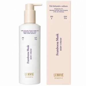 Body Cream Framboesa Musk Essentia - 250g - Lenvie