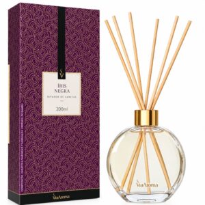 Difusor de Varetas Íris Negra - Via Aroma - 200ml