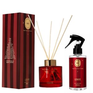 Kit de Natal Maçã Vermelha & Canela - Água + Difusor - Lenvie