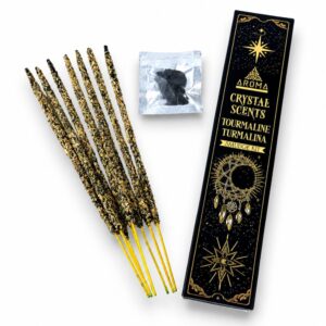 Incenso Turmalina Crystal Scents - c/ 8 varetas Proteção