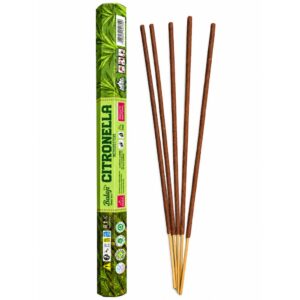 Incenso Balaji Citronela para Jardim - 40cm - com 12 Varetas