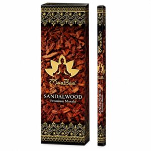 Kit com 24 Incensos Sandalwood Massala Premium - 7 Varetas em cada Caixinha