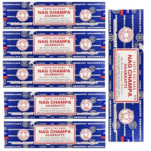 Kit c/ 6 Incensos Satya Sai Baba - Nag Champa - 15g