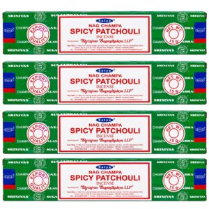 Kit c/ 4 Incensos Satya Spicy Patchouli - Nag Champa - 15g