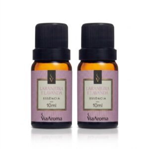 Kit com 2 Essências Clássica Laranjeira e Lavanda 10ml Via Aroma