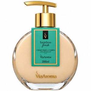 Creme Hidratante Desodorante Mãos e Corpo Bamboo Via Aroma - 200ml