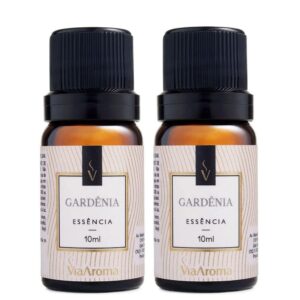 Kit com 2 Essências Clássicas Gardênia 10ml - Via Aroma